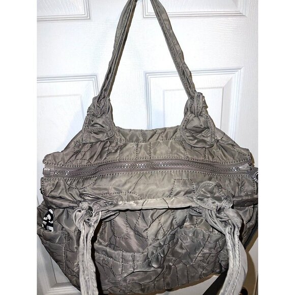 MARC BY MARC JACOBS Workwear Tote Quilted Gray Nylon Pretty Eliza Diaper Bag - Picture 14 of 16